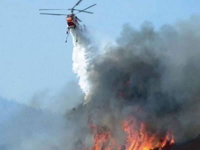 К тушению пожаров в Хакасии приступила авиация МЧС