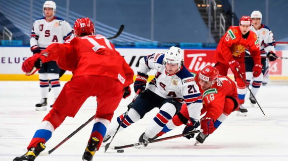 Российская сборная по хоккею обыграла сборную США со счетом 5:3