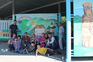 Волонтеры РУСАЛа в Саяногорске превратили остановку в арт-объект (ФОТО)