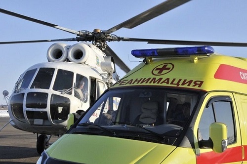 В Хакасии заболевших сельчан эвакуируют на вертолете