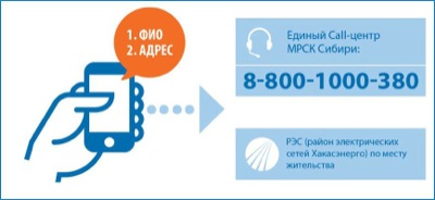 50 тысяч жителей Хакасии пользуются сервисом  «СМС об отключениях света»