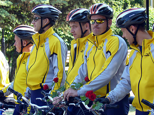 Участники велопробега Хакасия-Кузбасс