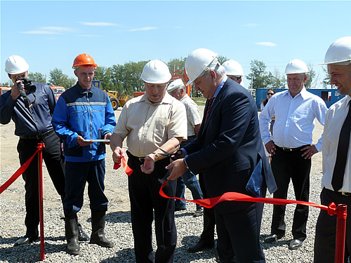 Виктор Зимин на официальном открытии дробильно-сортировочного комплекса