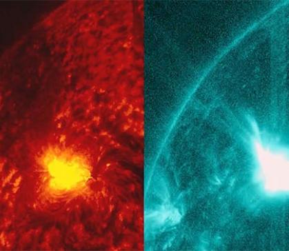 Новая мощнейшая вспышка произошла на Солнце минувшей ночью