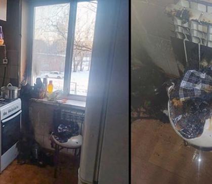 В Черногорске мужчина получил ожоги во время тушения пожара