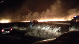 Степной пожар в Хакасии тушили более трёх часов