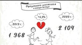 В Хакасии за год выросло число разводов