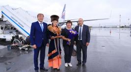 В Хакасию прилетела олимпийская чемпионка Елена Вяльбе