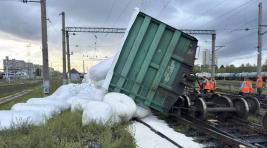 В Самарской области с рельсов сошли вагоны с удобрениями