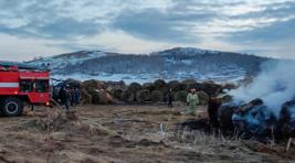 В Хакасии дети спалили 50 тонн сена