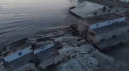 Каховская ГЭС пострадала в ходе обстрела