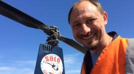 Российский путешественник спасся после падения вертолета