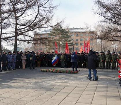 В Абакане почтили память погибших в локальных конфликтах