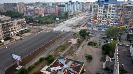 Шестиполосную дорогу по улице Кирова в Абакане откроют уже 25 октября