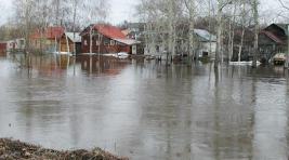 В Хакасии река вышла из берегов и подтопила село