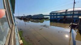 Верхоянск затопило из-за прорыва дамбы