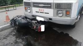 В Абакане автобус сбил мотоциклиста