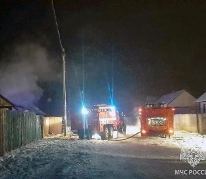 В Аршаново силами добровольной дружины локализован пожар в частном домовладении