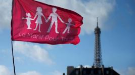 В Париже прошли протесты против однополых браков