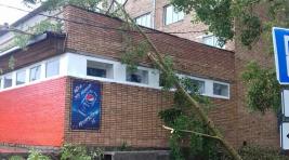 В Шира ветер сорвал крышу здания спортивной школы (ФОТО)