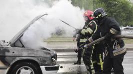 МЧС даёт советы по борьбе с автомобильным пожаром