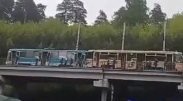 В Кемерове столкнулись два трамвая