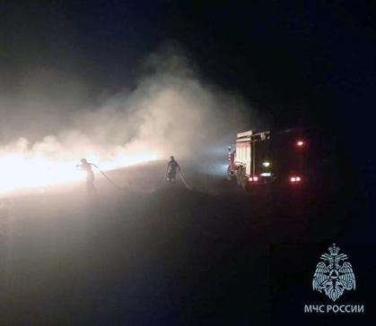 В Хакасии ликвидирован первый в этом сезоне степной пал