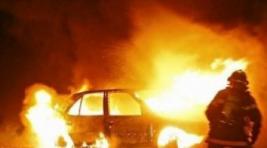 В столице Хакасии сгорел автомобиль