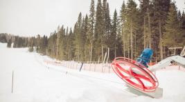 На юге Хакасии продолжается обустройство детского горнолыжного парка