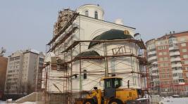 В Абакане скоро заблестят купола Благовещенского храма