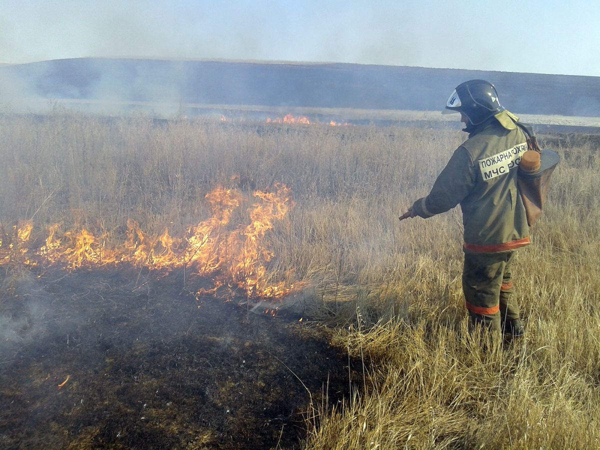 В Хакасии начались степные пожары