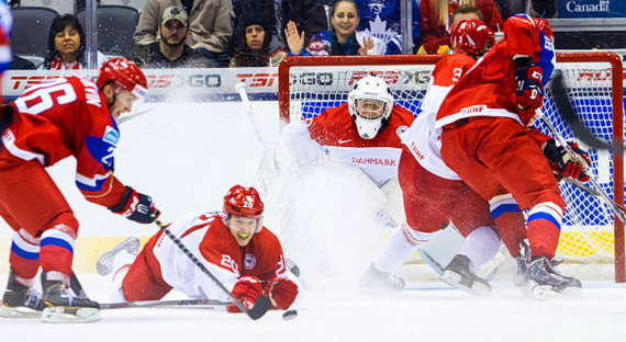 Сегодня сборная России по хоккею на чемпионате мира сыграет с Данией