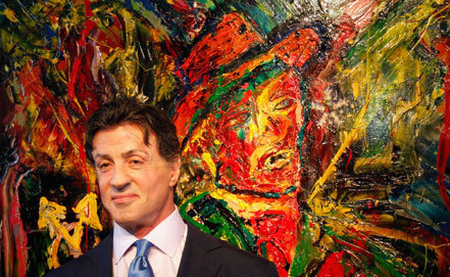 Сталлоне открыл выставку своих картин в Ницце