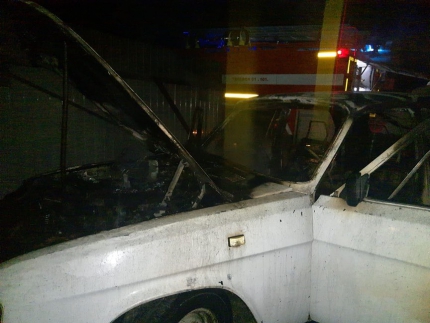 В Хакасии горела авто и мототехника