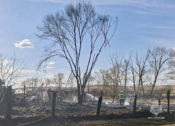 Одиннадцать пожаров потушили в Хакасии за выходные