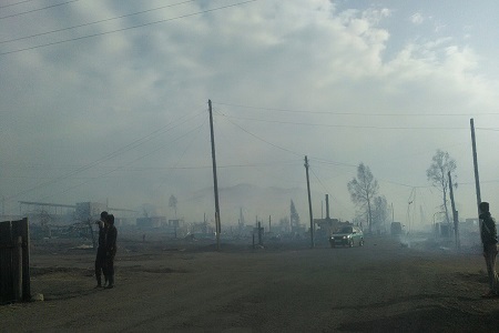 Сбор помощи пострадавшим от пожара в Хакасии