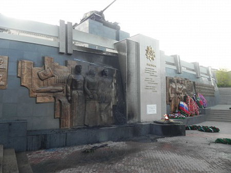 В Улан-Удэ подожжен мемориал Победы