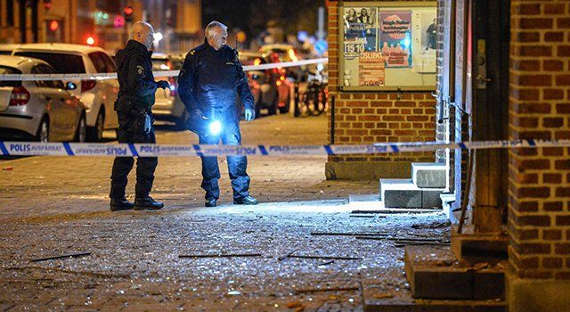 Рядом с полицейским участком в Швеции произошел взрыв