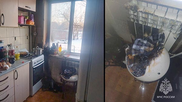 В Черногорске мужчина получил ожоги во время тушения пожара