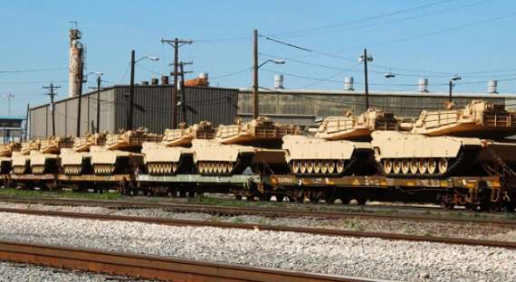 Американские танки прибыли в Польшу