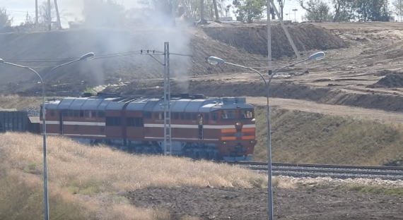 В Сети появилось видео с поездом, проходящим по Крымскому мосту