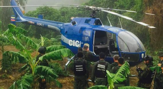 Угнанный в Венесуэле вертолет был обнаружен