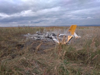 В Красноярске крае разбился только что отремонтированный самолет
