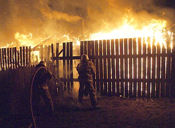 В Хакасии за ночь потушили два пожара