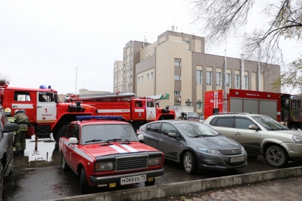 В столице Хакасии затушили "учебный пожар" в банке