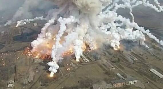 Удар ВС РФ уничтожил склад ракет на Украине