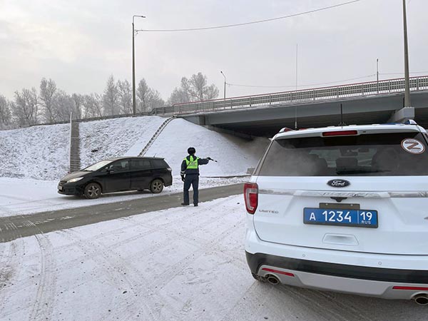 В новогодние праздники в Хакасии задержано 73 пьяных водителя