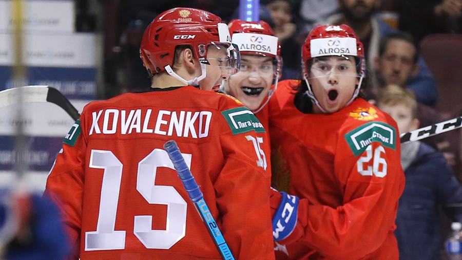 Российские хоккеисты разгромили словаков