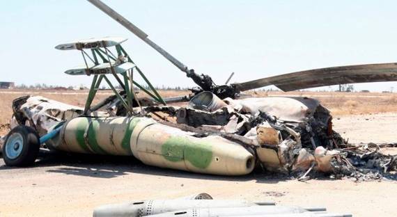 СМИ: террористы захватили тела россиян со сбитого Ми-8