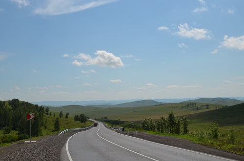 Между Хакасией и Красноярским краем обновили 9 километров дороги
